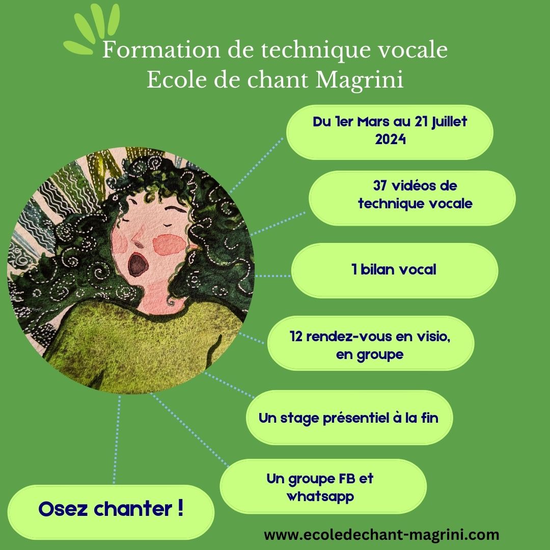 Formation de technique vocal en ligne