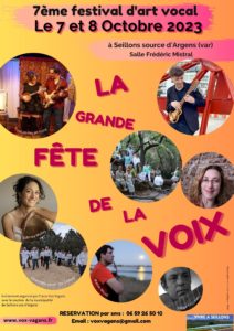 affiche de la grande fête de la voix 2023