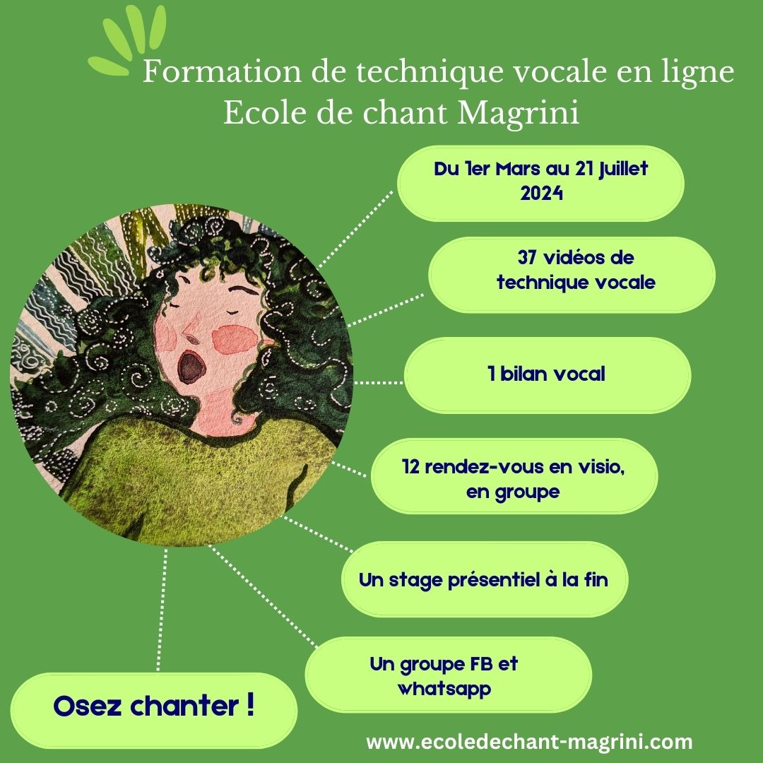 formation de technique vocale en ligne avec Lisa Magrini